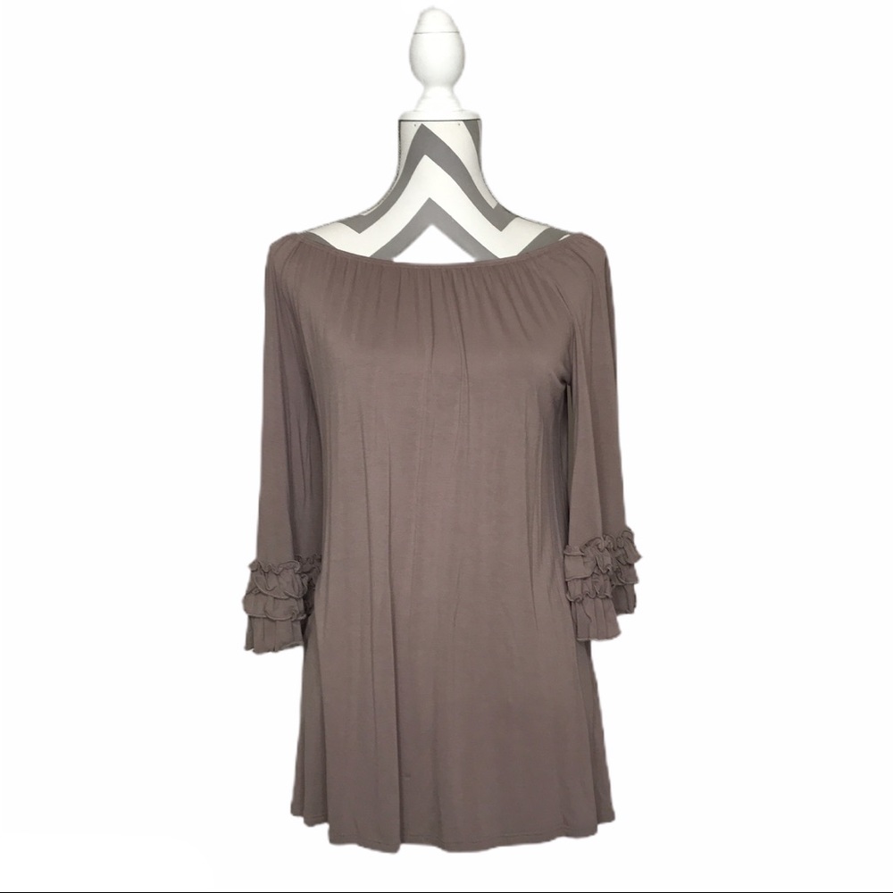 Paisley Grace-Tunic/Dress-Taupe Color-NWOT-Sz Small